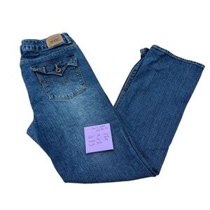 Levi's Girl's sandblasted Denim slim straight Fit Jeans‎ Size 14 1/2  plus